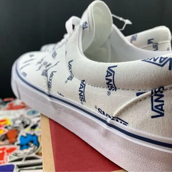 Vans Era White + Blue Logo Men's Various Sizes